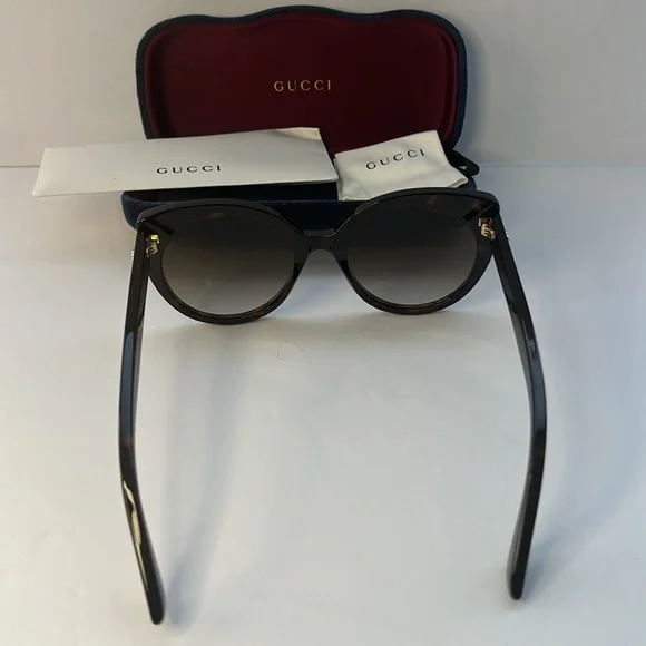 New Authentic GUCCIAcetate Cat Eye Sunglasses GG0325S Tortoise